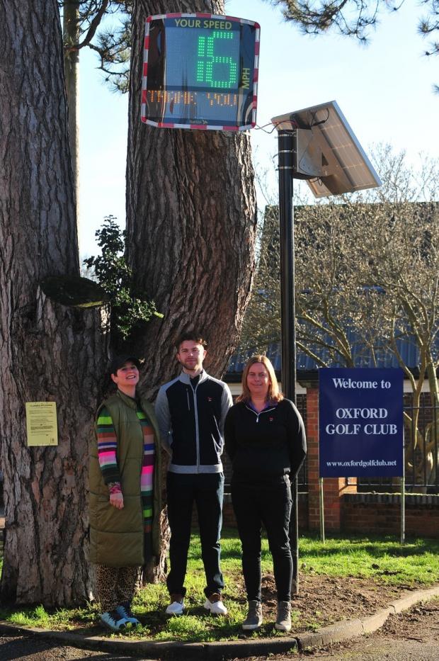 thisisoxfordshire: Kim De Keizer with Jai McGill and Roxy Roberts from Oxford Golf Club